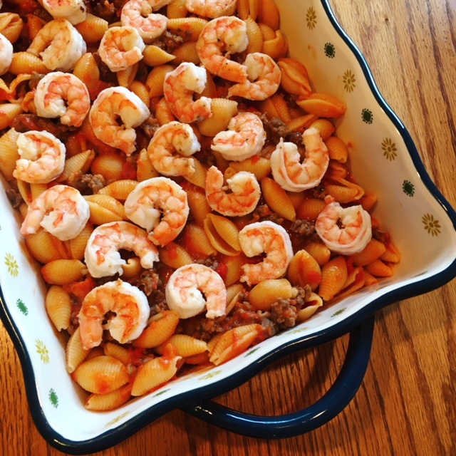 Shrimp and Sausage Pasta