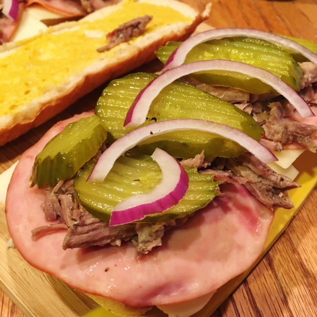Open Cuban Sandwich