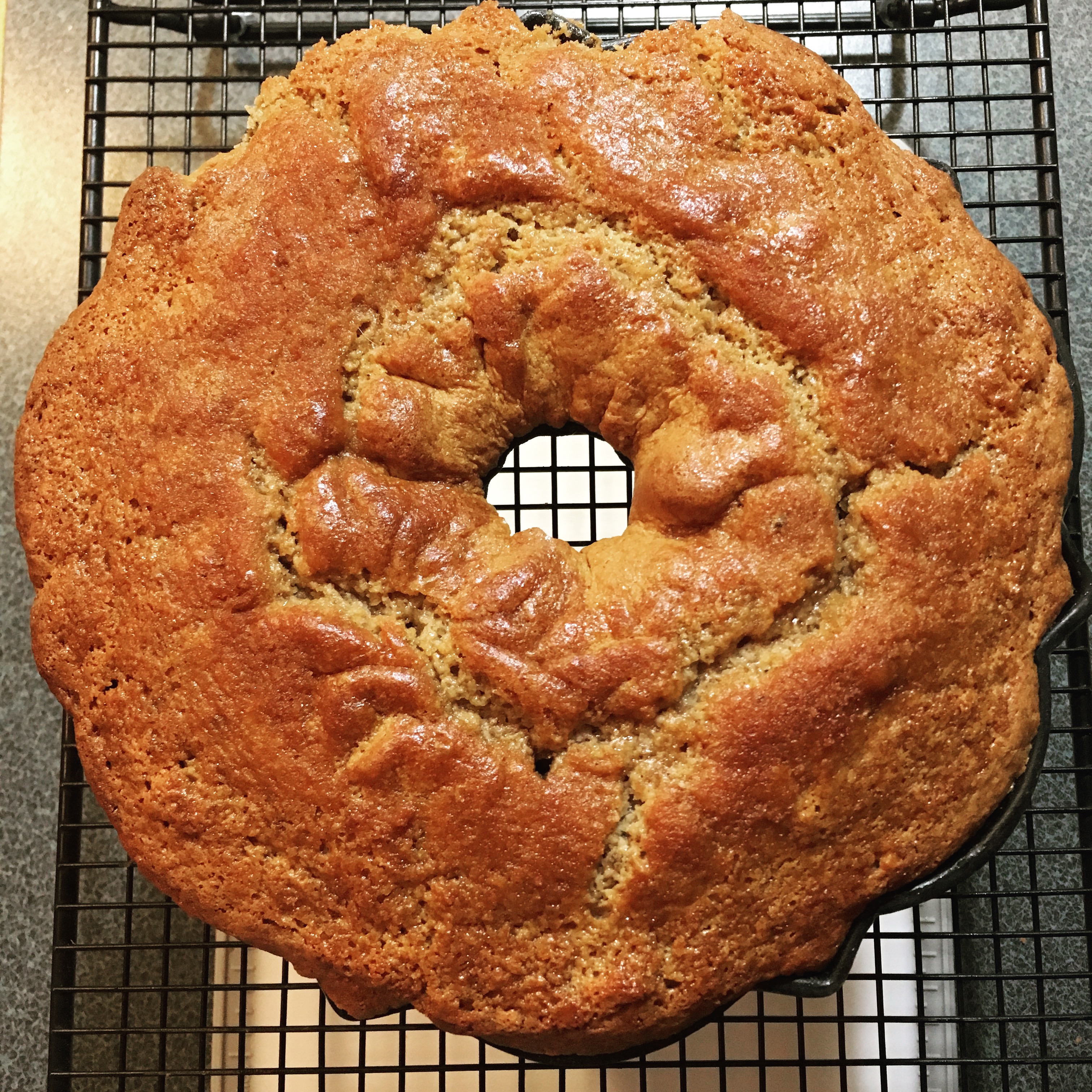 Baked Gingerbread in Pan