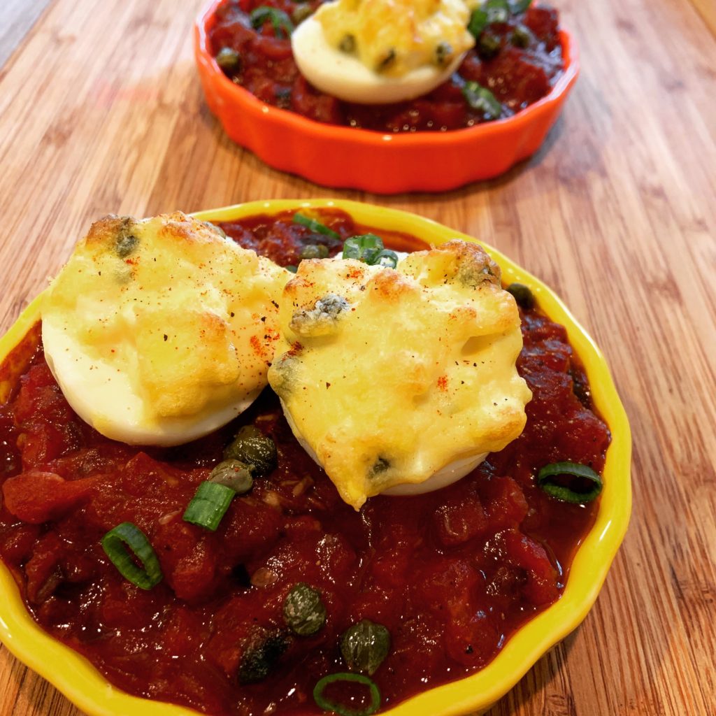 Baked Stuffed Eggs