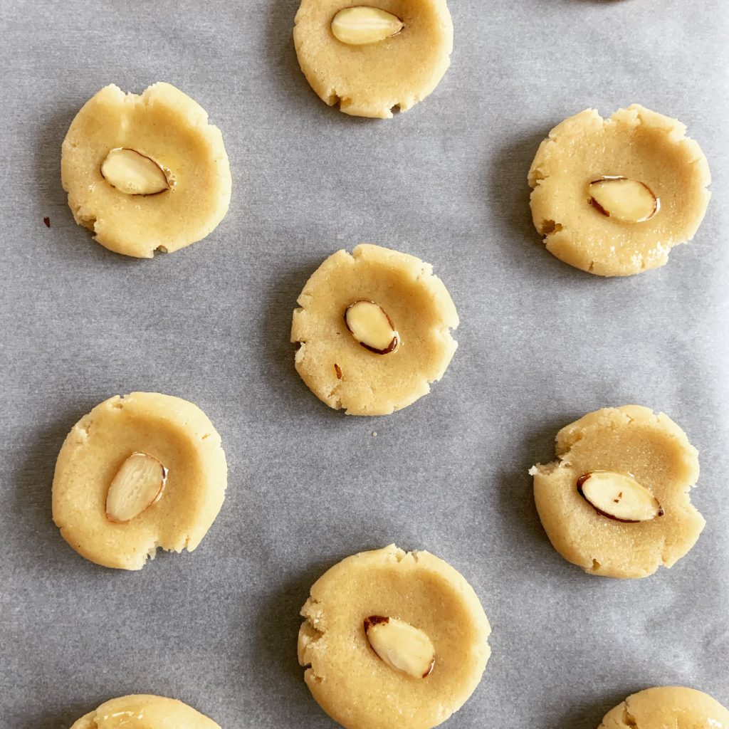 Unbaked Chinese Almond Cookies