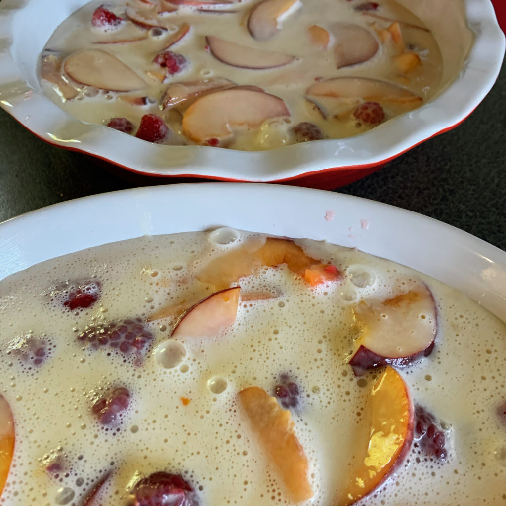 Clafoutis Before Baking