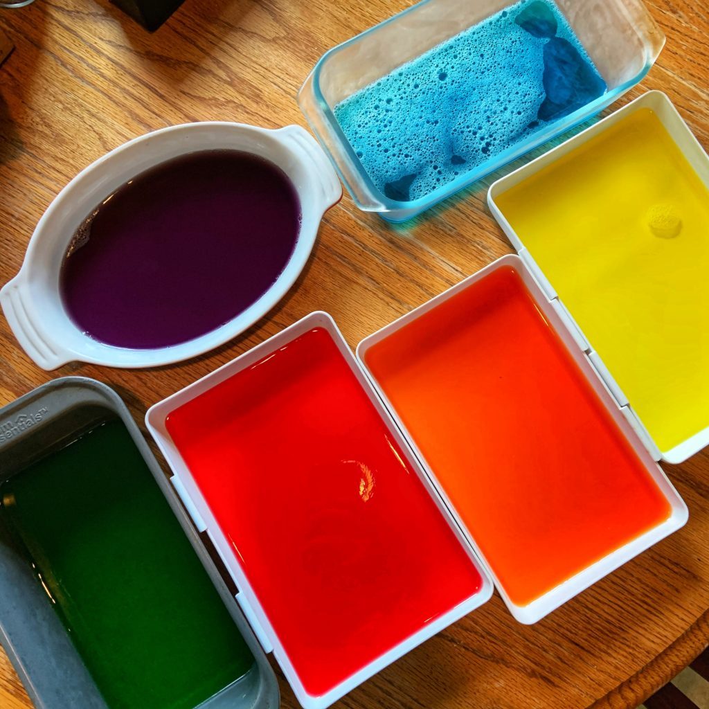 Jell-O rainbow