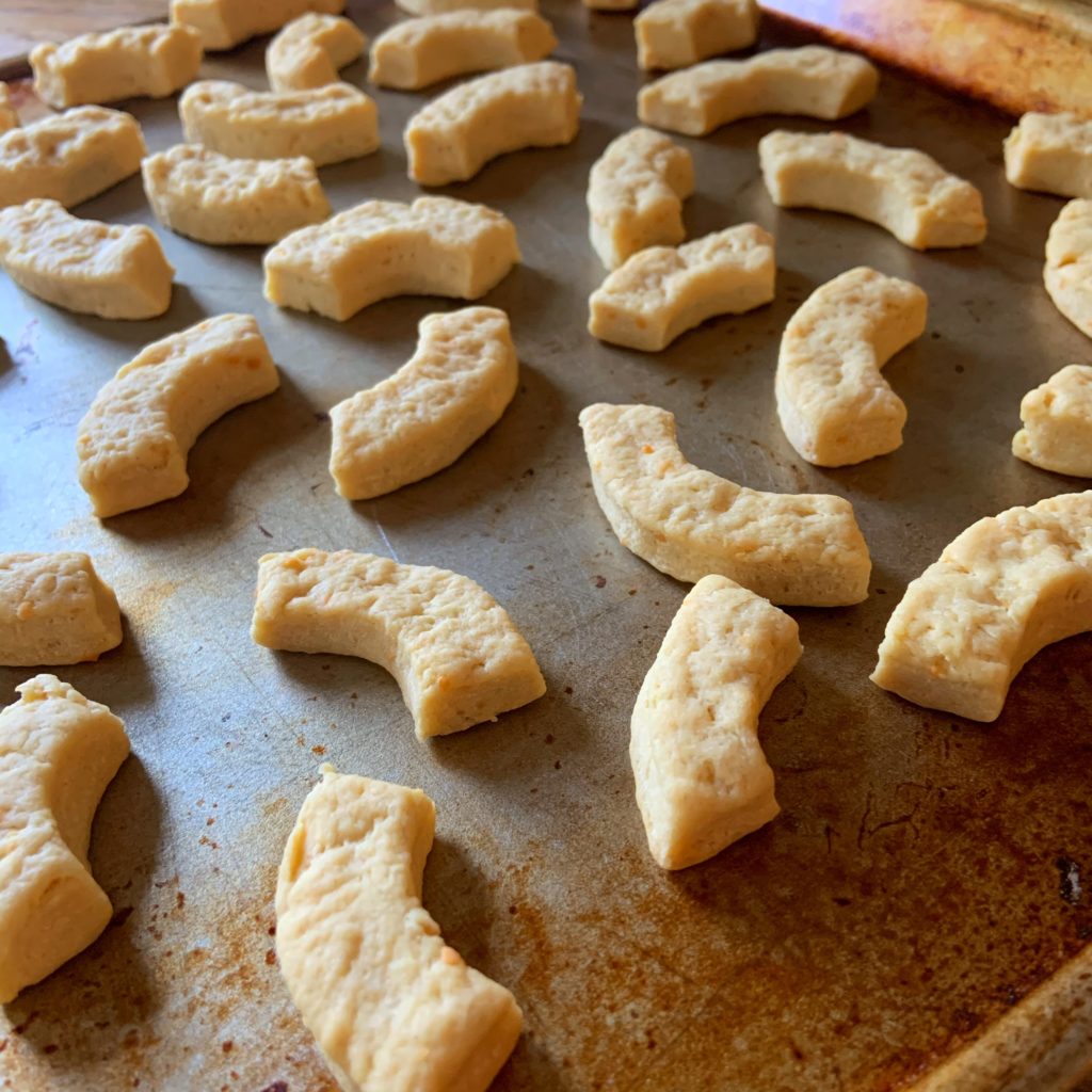 Baked Mac and Cheese Dog Treats