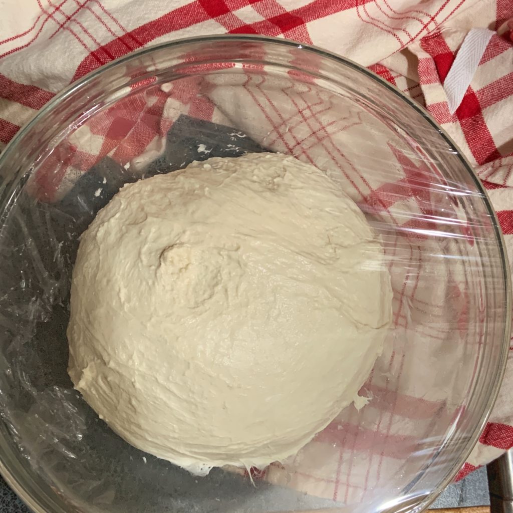 Pizza Dough ready for fridge