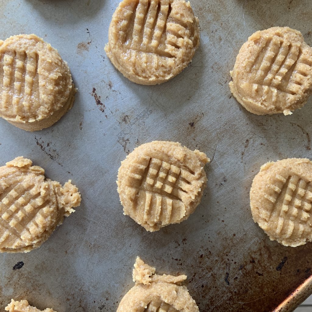 Unbaked Peanut Butter cookies