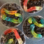 "Dirt" Pudding Cups with Worms