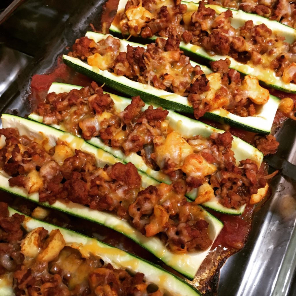 Zucchini Taco Boats