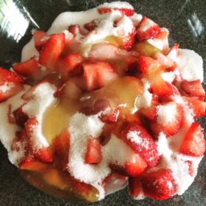 Strawberries in Sugar