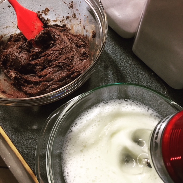 Egg Whites and Chocolate Cake Mix