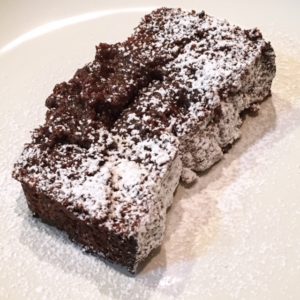 Chocolate Cake with Powdered Sugar