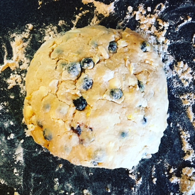 Lemon Blueberry Scone Dough