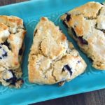 Lemon Blueberry Scones on Platter