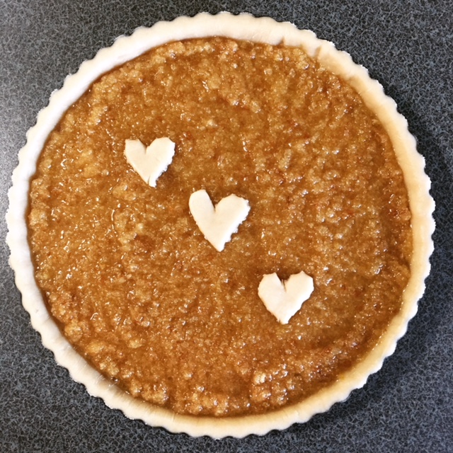 Treacle Tart with Hearts