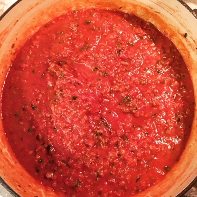 Bolognese Sauce for Lasagna