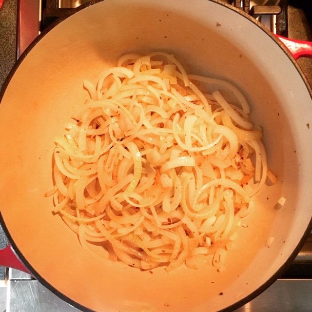 Cooking Down Onions