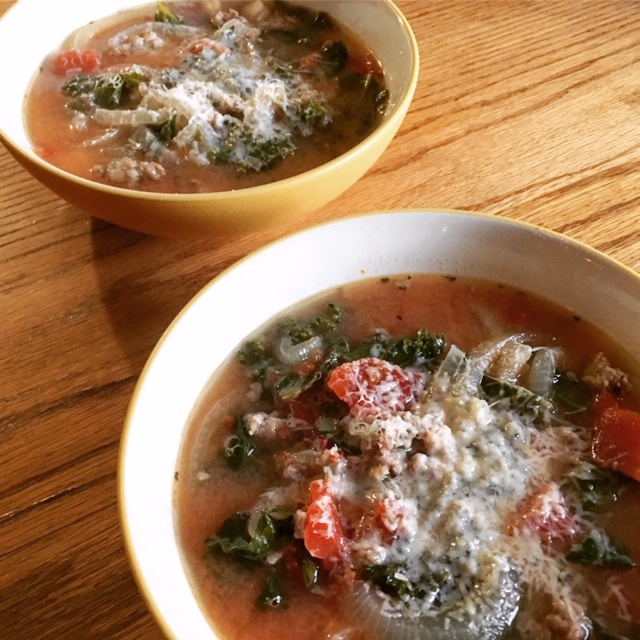 Kale Sausage Soup Bowls