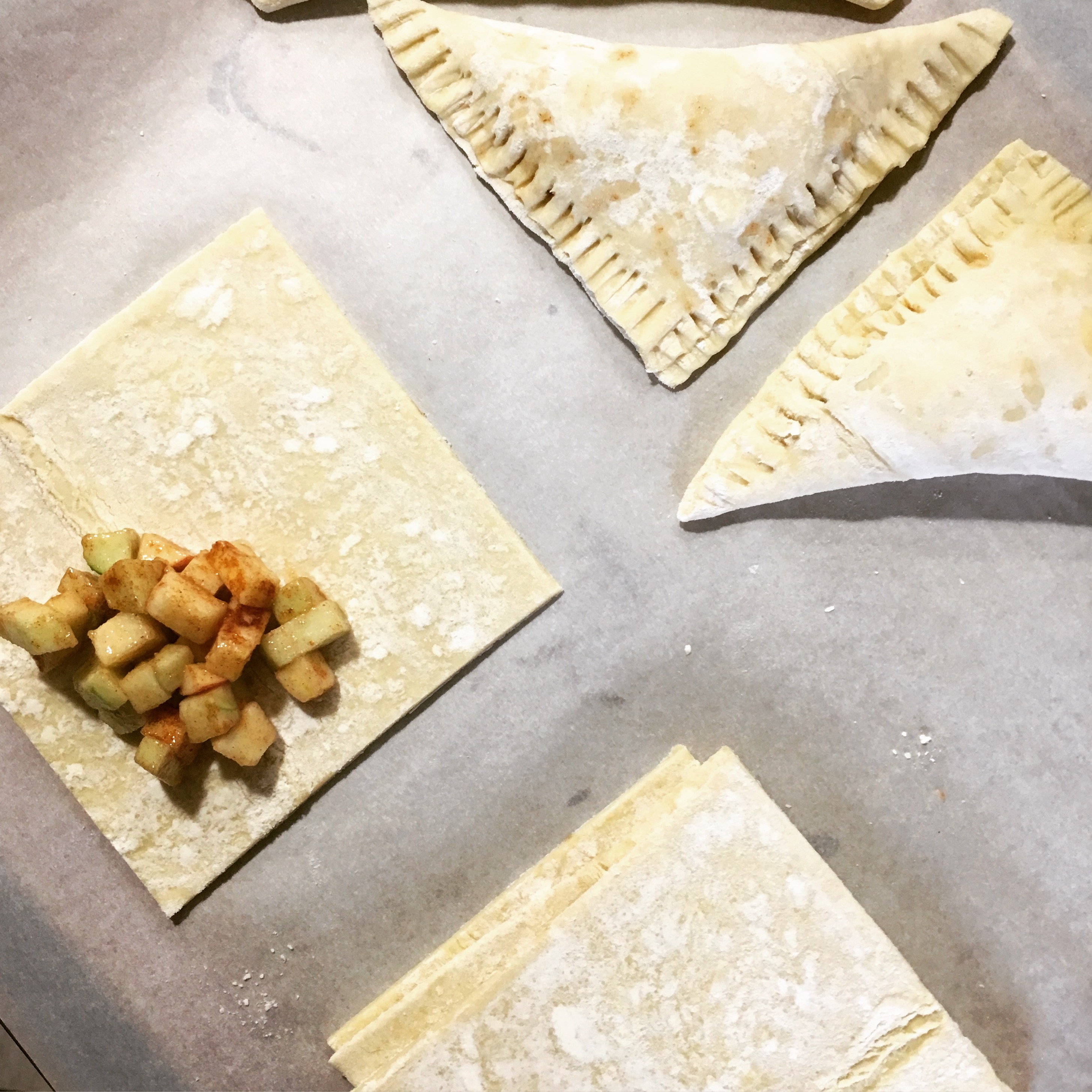 Apple Turnovers in Progress