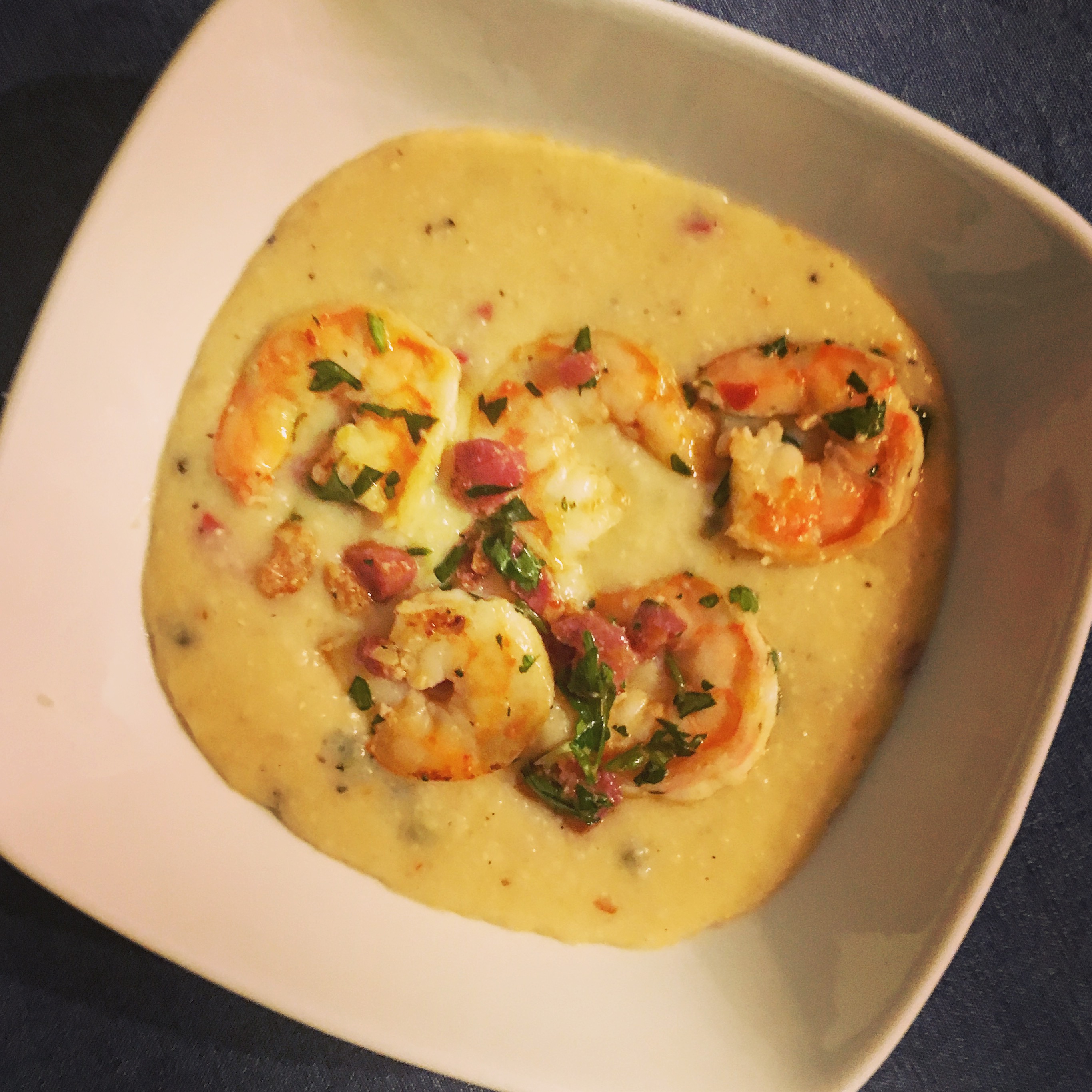 Shrimp and Pimiento Cheese Grits