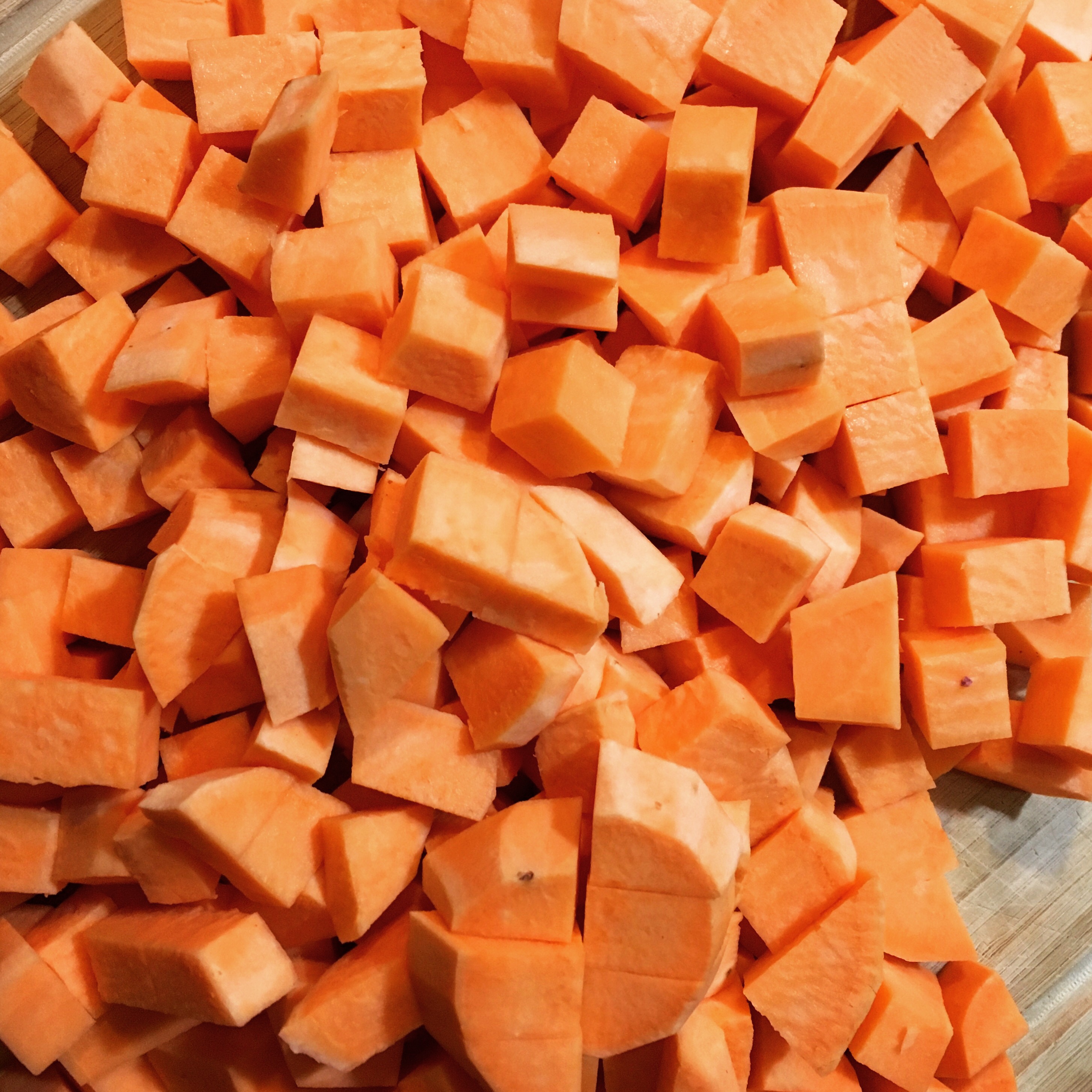 Cubed Sweet Potatoes