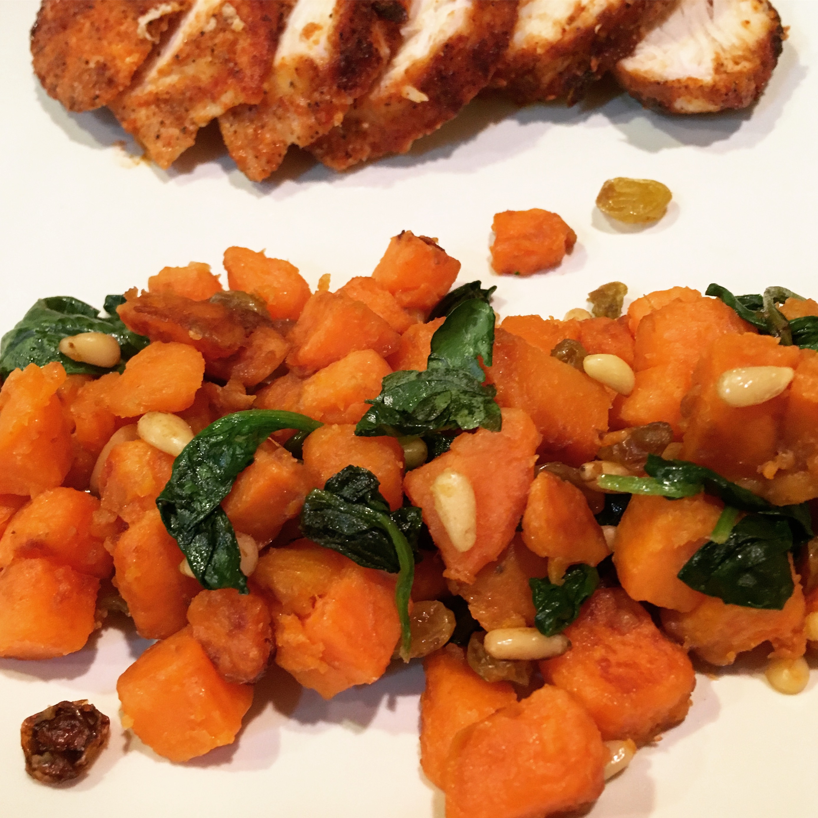 Sweet Potatoes in a Hurry with Chicken