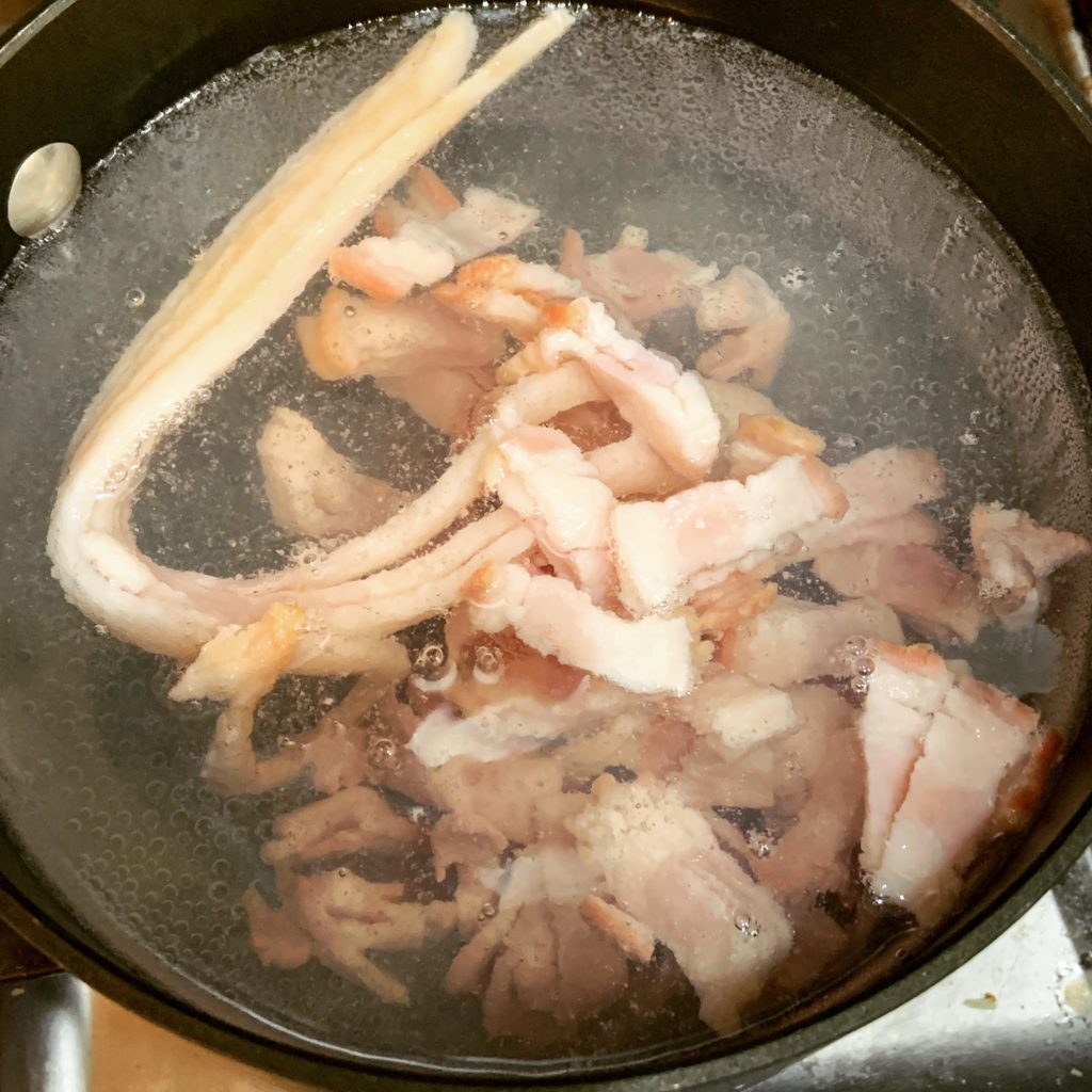 Simmering Bacon