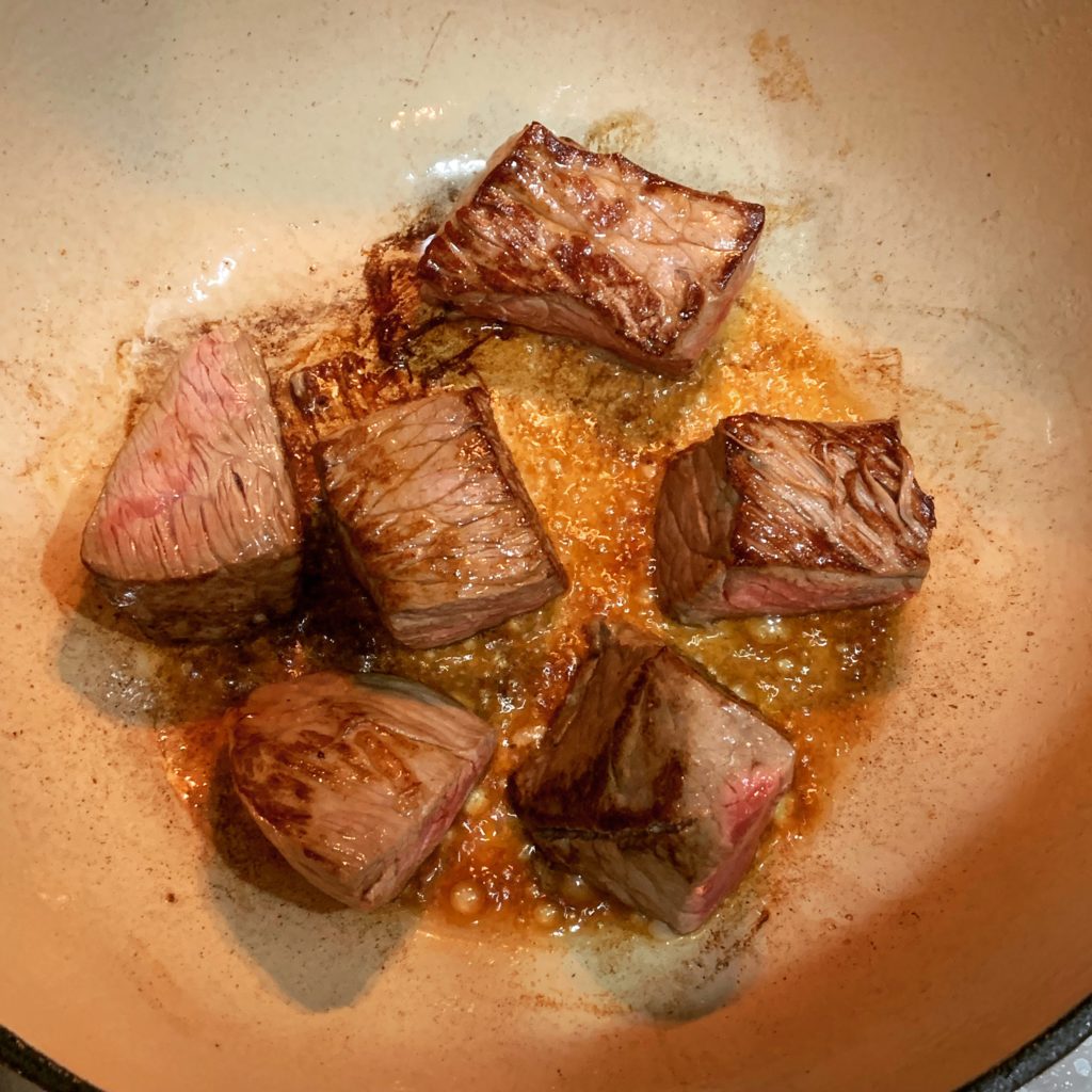 Browning Beef for Stew