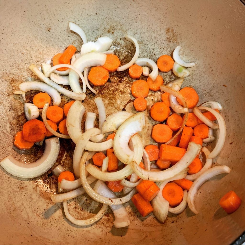 Sauteing Vegetables for Stew