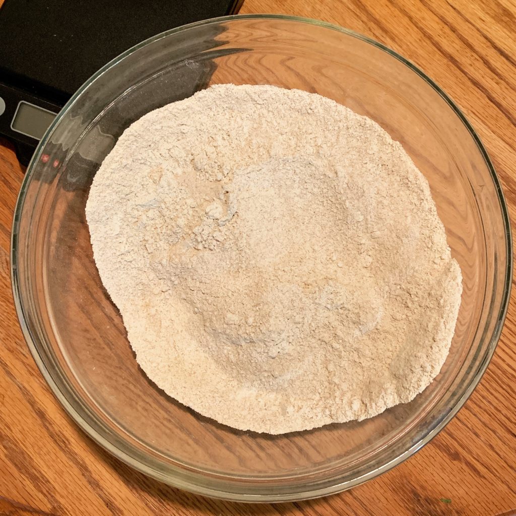 Weighing Flour for Bread