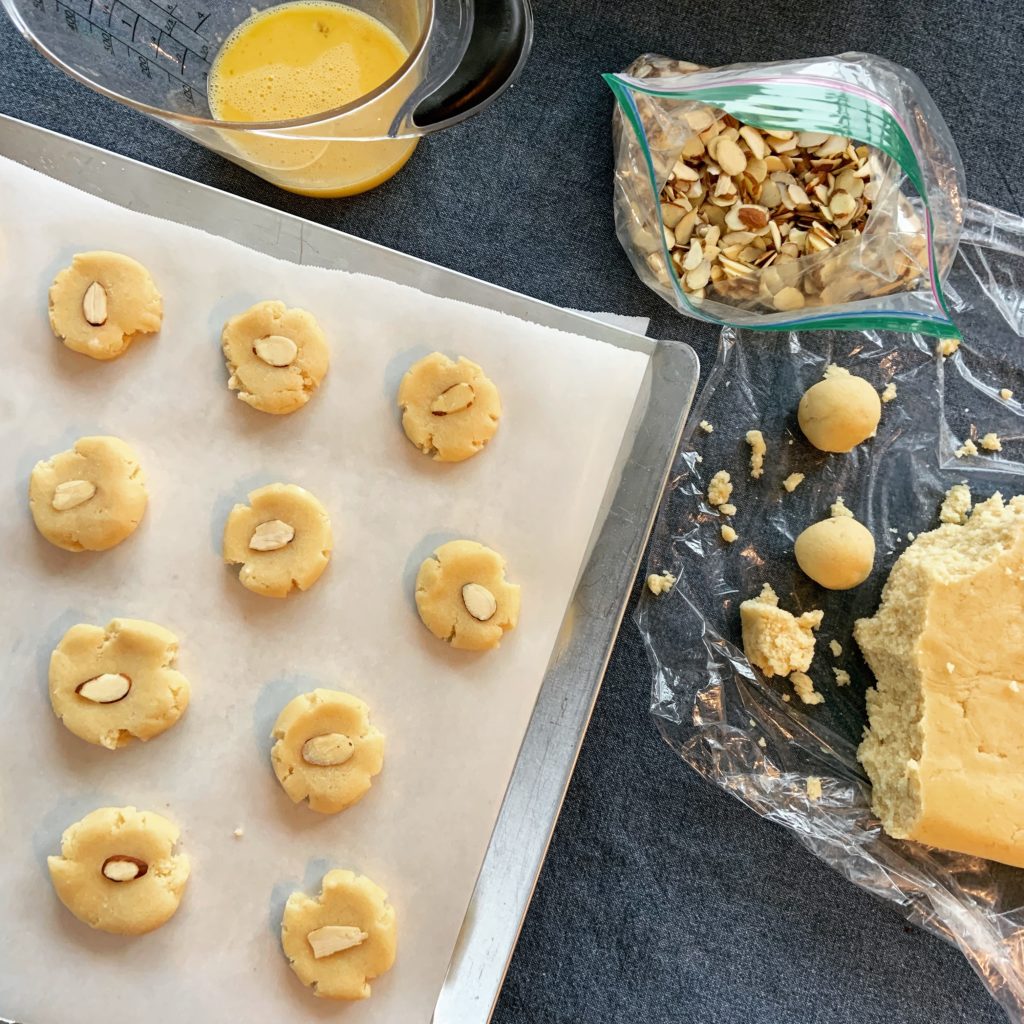 Making Chinese Almond Cookies