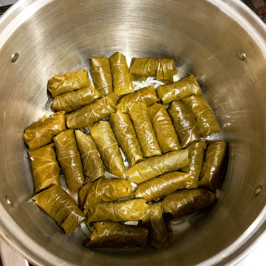 Stuffed Grape Leaves with Lamb