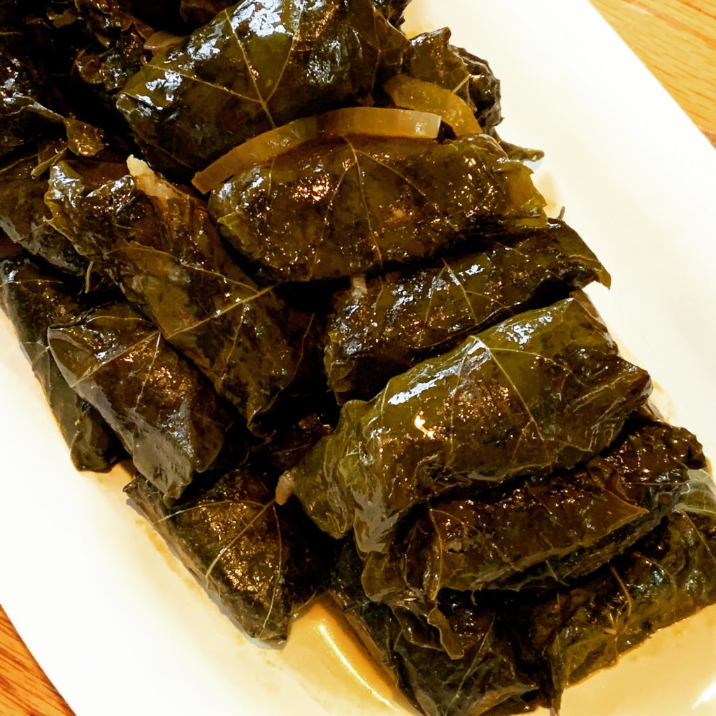 Palestinian Stuffed Grape Leaves