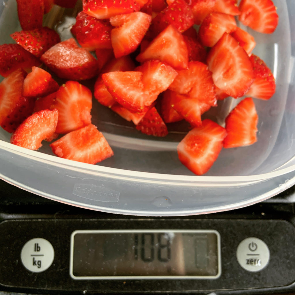 Chopped Strawberries