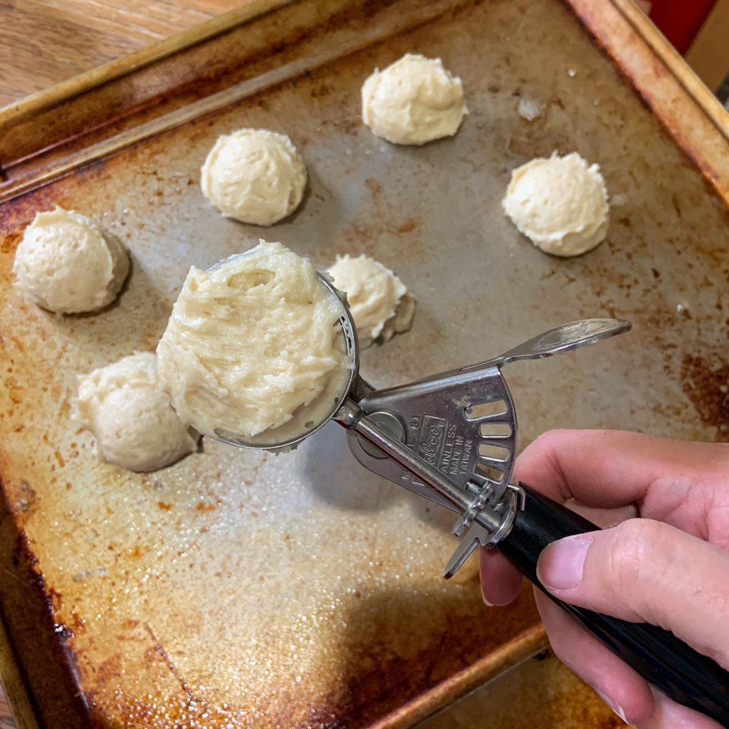 Scooping Cookie Dough