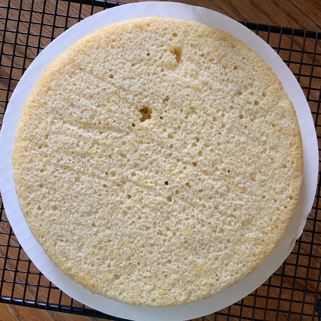 Bottom Layer of Cake