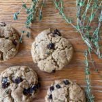 courage tea cookies with fresh thyme, vanilla bean and dried currants