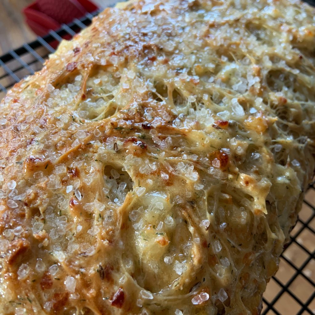 dill bread with sea salt