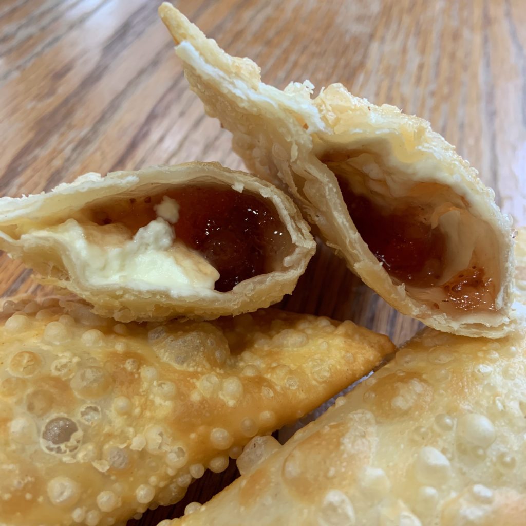 Strawberry and cream cheese empanadas