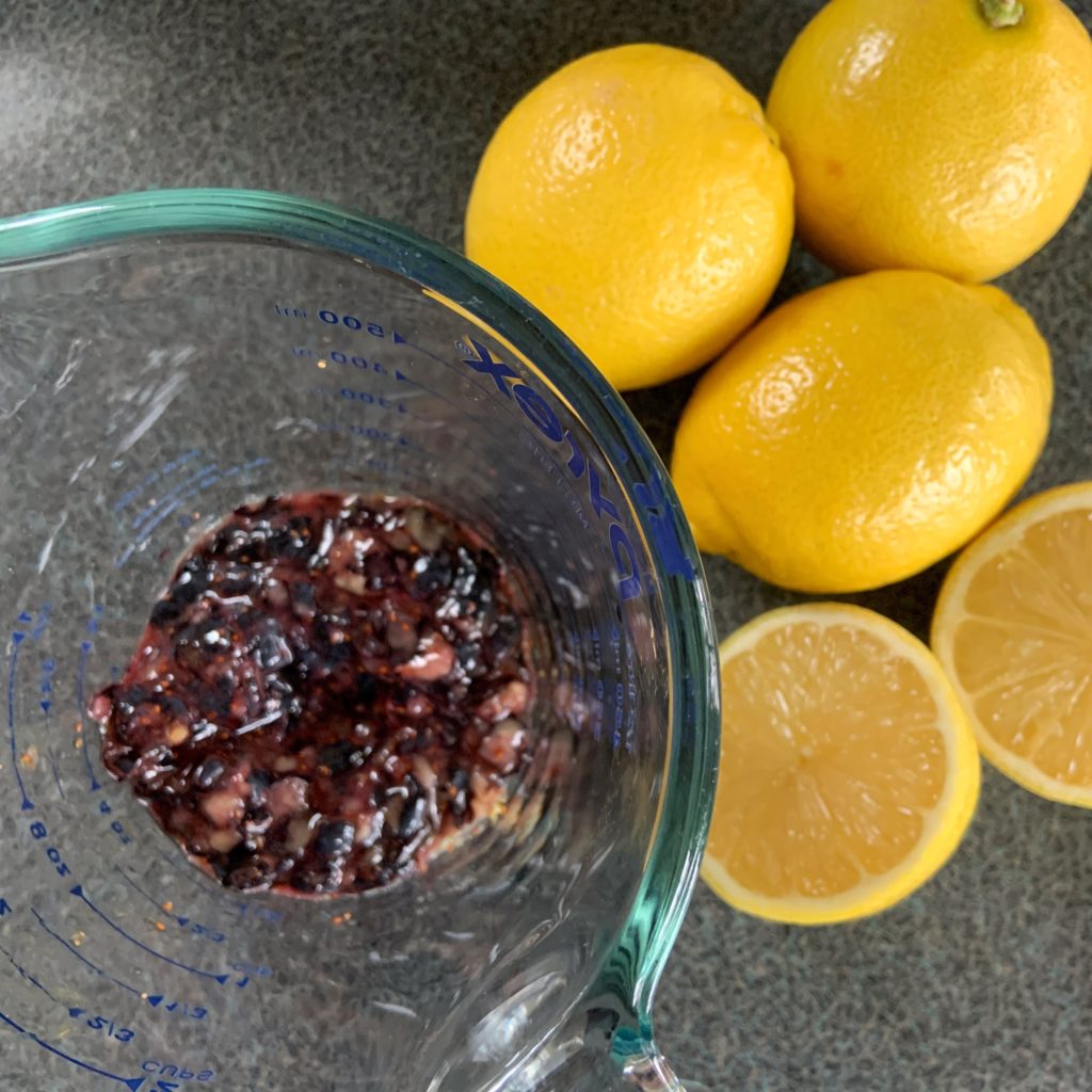 Blueberries and lemons