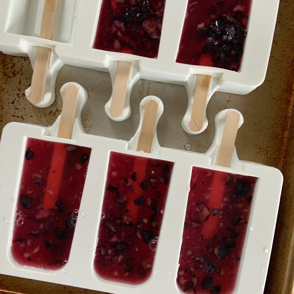 Blueberry Lavender Lemonade Popsicles